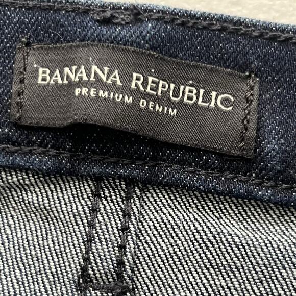 Banana‎ Republic Womens High Rise Wide Leg Dark Wash Jeans Size 29 29.5" inseam - Picture 7 of 14